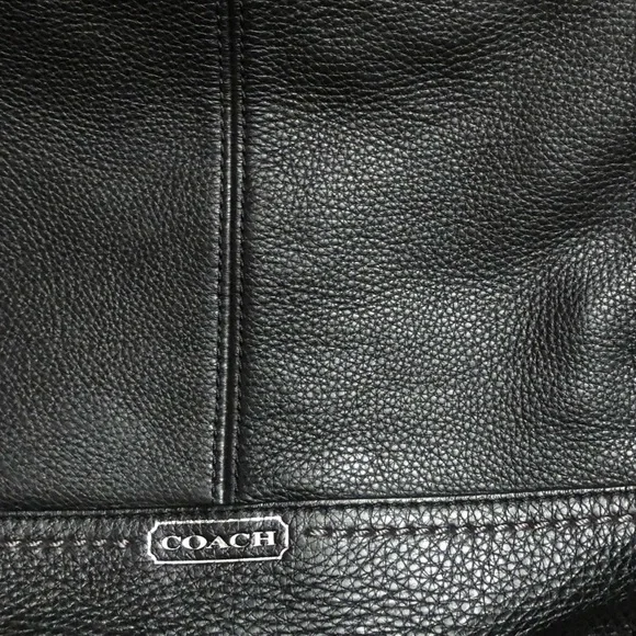 Coach Black Pebbled Leather Hobo Shoulder Bag - Picture 6 of 14